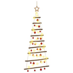 vidaXL Albero di Natale appeso con palle 120 cm 50 LED Bianco caldo