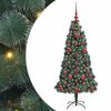 vidaXL Albero di Natale Artificiale Pre-illuminato con Set di Palline