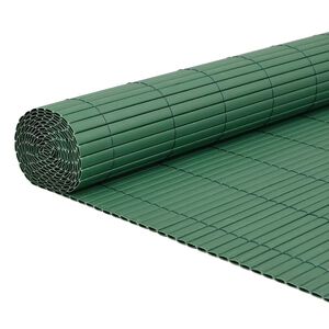 vidaXL Recinzione da Giardino Bifacciale Verde 1,8x5 m in PVC