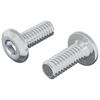 vidaXL Vite con Testa Bloccante 2 pcs Argento M6 x 15 mm Acciaio