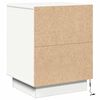 vidaXL Armadio da Notte con cassetto 2 pcs Bianco 39 x 34,5 x 50 cm