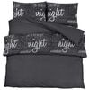 vidaXL Set Copripiumino Nero 200x220 cm in Cotone