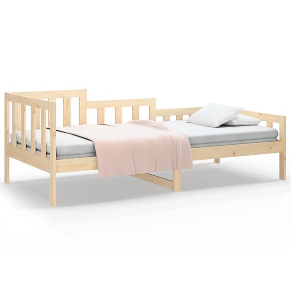 vidaXL Dormeuse senza Materasso 90x200 cm in Legno Massello di Pino