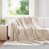 vidaXL Coperta Beige 240 x 270 cm Panno