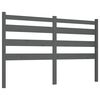 vidaXL Testiera per Letto Grigia 126x4x100cm in Legno Massello di Pino