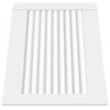 vidaXL Ante a Lamelle 4 pz Bianche 39,5x49,4 cm in Legno di Pino