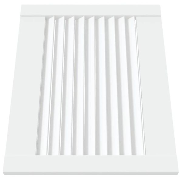 vidaXL Ante a Lamelle 4 pz Bianche 39,5x49,4 cm in Legno di Pino