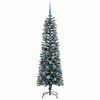 vidaXL Albero di Natale artificiale con 150 LED Verde 150 cm