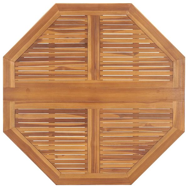 vidaXL Tavolo da Giardino Pieghevole 110x110x75 cm in Massello di Teak