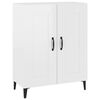 vidaXL Credenza 69,5x34x90 cm in Legno Multistrato Bianco Lucido