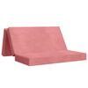 vidaXL Divano Letto Pieghevole 140 x 67 x 45 cm Rosa