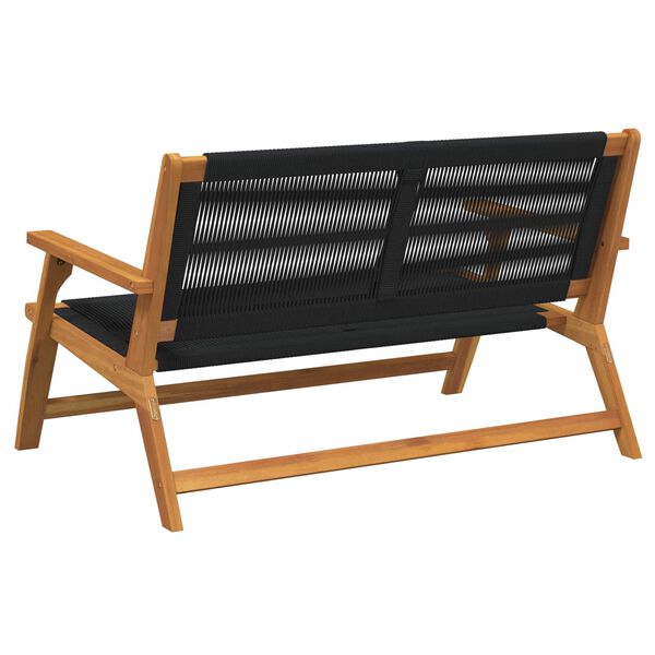 vidaXL Arredamento da Giardino Nero 122 x 78 x 73 cm