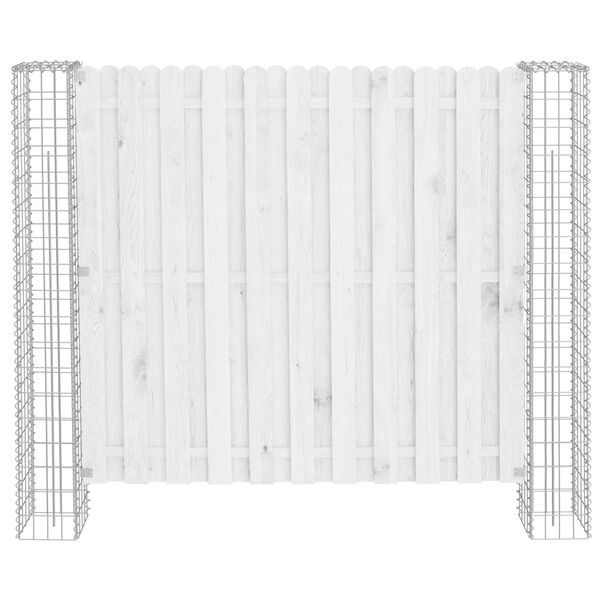 vidaXL Palo della recinzione 2 pcs Argento 20 x 20 x 190 cm Metallo