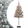 vidaXL Albero di Natale Artificiale con Palline 120 cm 150 LED
