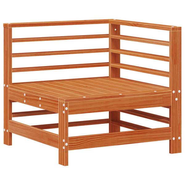 vidaXL Set Lounge da Giardino 7 pcs Marrone Cera