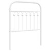 vidaXL Testiera di Ricambio in Metallo Bianco 75 cm
