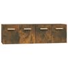 vidaXL Mobili Parete 2 pz Rovere Fumo 60x36,5x35 cm Legno Multistrato