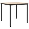 vidaXL Tavolo da pranzo Naturale 80 x 80 x 75 cm Pino massello