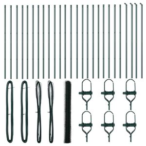 vidaXL Palo della recinzione Verde