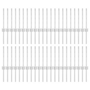 vidaXL Palo per recinzione interrato 44 pcs Argento 80 cm