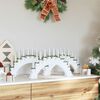 vidaXL Arco di Candele di Natale con 10 Candele LED 3 pcs Bianco