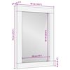 vidaXL Specchio da bagno con specchio Bianco 70 x 50 x 2,5 cm