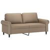 vidaXL Divano a 2 Posti Cappuccino 140 cm in Similpelle
