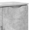 vidaXL Credenza Grigio cemento 100 x 30 x 65,6 Legno multistrato
