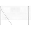 vidaXL Palo della recinzione Argento 10 x 1,2 m (maglie 60 x 60 mm)
