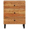 vidaXL Comodino 50x33x60 cm in Legno Massello di Acacia