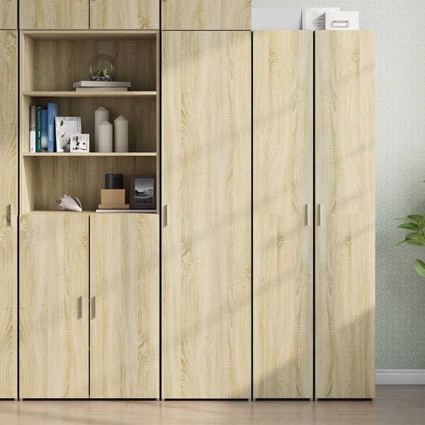 vidaXL Credenza Rovere Sonoma 45x42,5x185 cm in Legno Ingegnerizzato