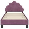 vidaXL Struttura letto bambini con testata Viola 80 x 160 cm Velluto