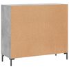 vidaXL Credenza Grigio Cemento 90x34x80 cm in Legno Multistrato
