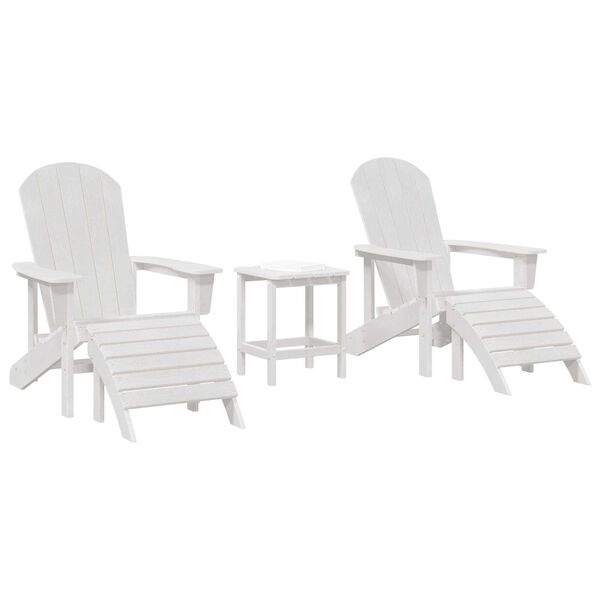 vidaXL Mobili da lounge da giardino 3 pcs Bianco 38 x 38 x 46cm