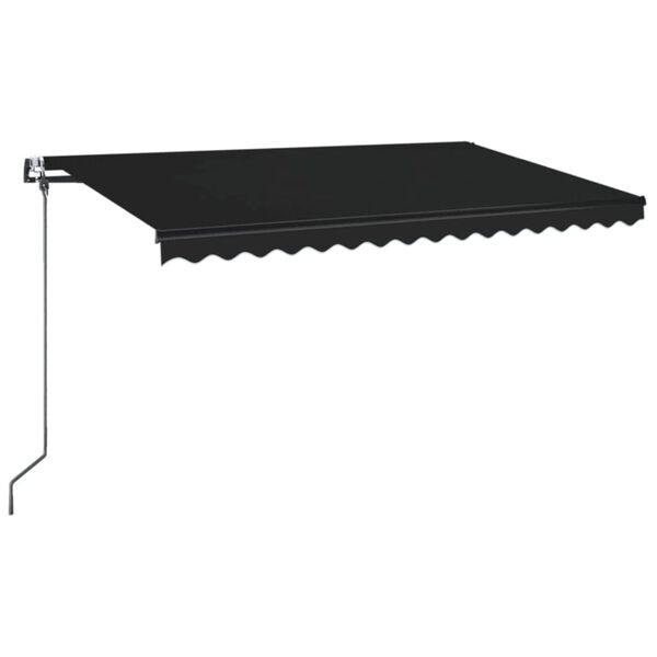 vidaXL Tenda da Sole Retrattile Automatica 400x350 cm Antracite