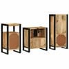 vidaXL Set di mobili per il bagno 3 pcs Legno di mango massello