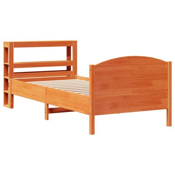 vidaXL Letto senza Materasso Marrone Cera 90x190 cm in Legno di Pino