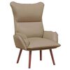 vidaXL poltrona Cappuccino 69 x 74 x 93 cm Pelle Artificiale
