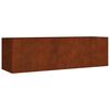 vidaXL Fioriera Rialzata da Giardino 280x80x80 cm in Acciaio Corten