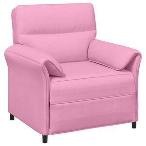 vidaXL Divano 1 posto Rosa 88 x 83 x 95 cm Tessuto
