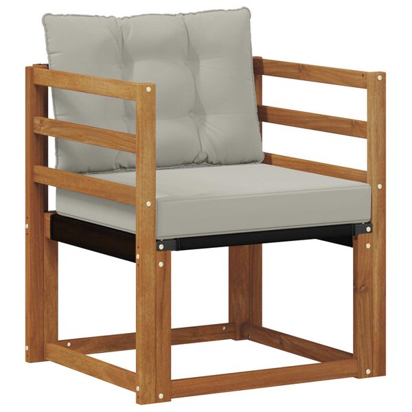 vidaXL Set di divani da esterno Legno di Acacia Massello e Textilene