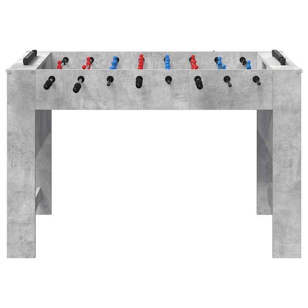 vidaXL Tavolo da Foosball Grigio Cemento 125 x 60,5 x 80 cm
