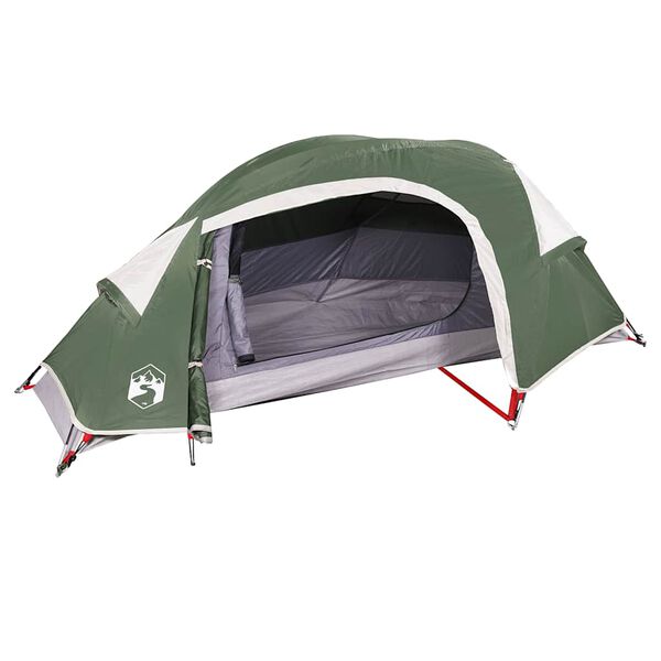 vidaXL Tenda da Campeggio a Cupola per 1 Persona Verde Impermeabile