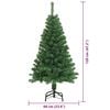 vidaXL Albero di Natale artificiale con 150 LED Verde 120 cm