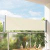 vidaXL Tenda Laterale Retrattile per Patio 80x300 cm Crema