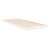 vidaXL Struttura letto a terra Bianco 90 x 190 cm Legno multistrato