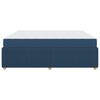 vidaXL Struttura del letto con materasso Blu 180 x 200 cm Tessuto