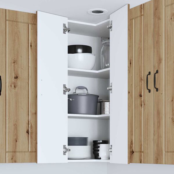 vidaXL Mobile da cucina Lucca Rovere Artigianale 57 x 57 x 100 cm
