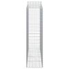 vidaXL Cesti Gabbioni ad Arco 5 pz 200x50x180/200 cm Ferro Zincato