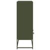 vidaXL Credenza Verde Oliva 68x39x111,5 cm in Acciaio
